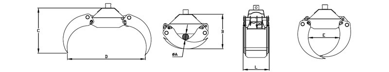 PINCE DE DÉBARDAGE POUR PELLE ZD100 – Image 2